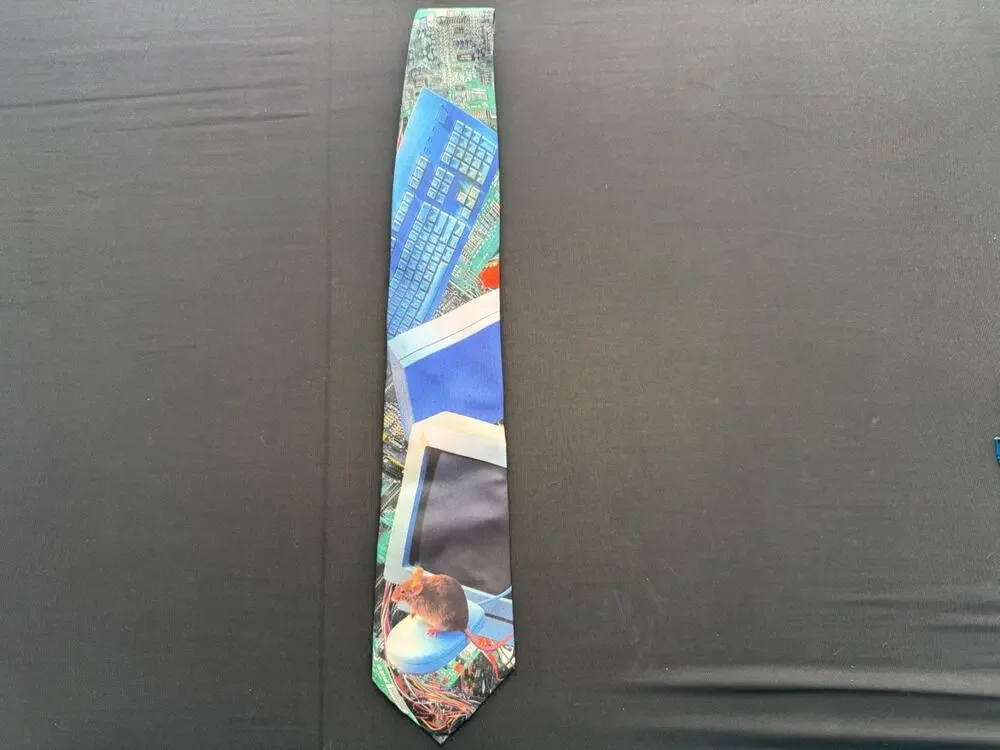 Vintage Y2K Computer Tie - IT Professional, Geek, Technology